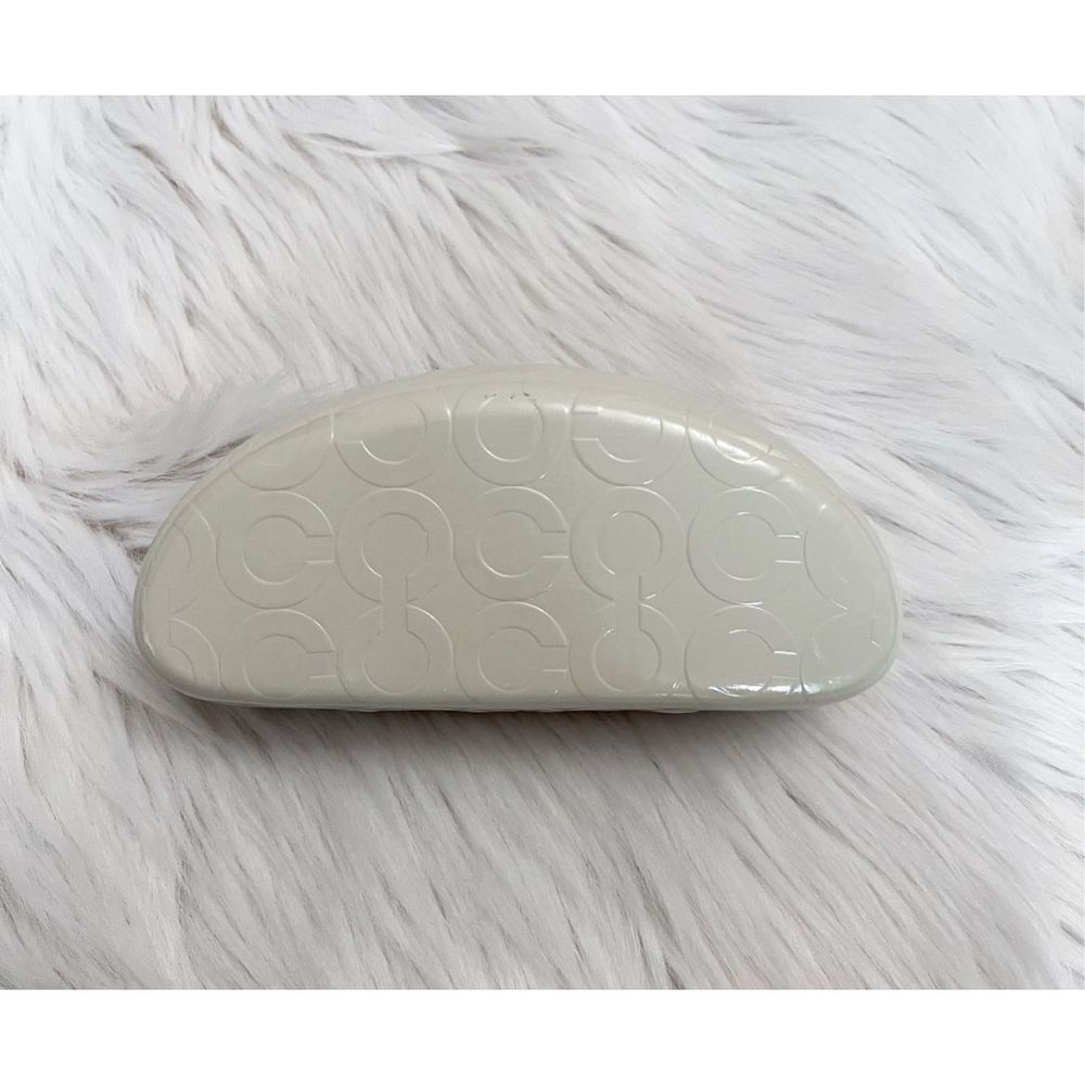 Coach White Hard Clamshell Sunglasses/Eyeglasses Case - Picture 1 of 6